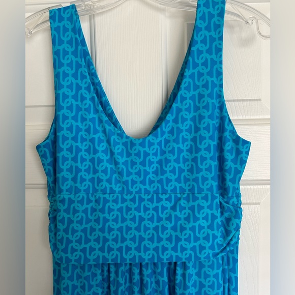 Jude Connolly size medium Maxi Dress, pattern blue - Picture 4 of 9